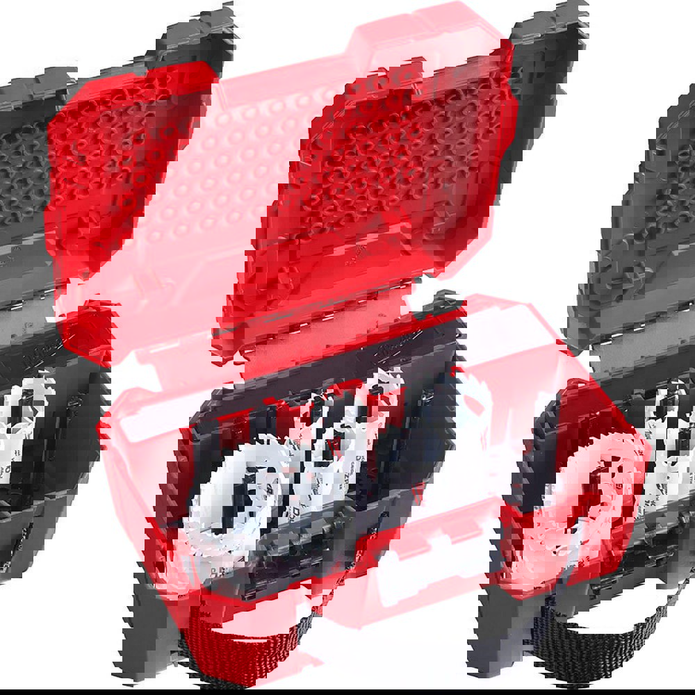 Utility Hole Saw Kit: 9 Pc, 7/8 to 2-1/2